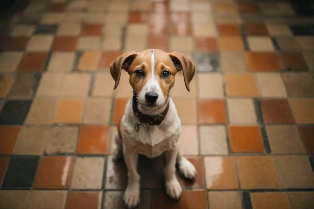 Whippet Foxhound Mix Puppy Inside